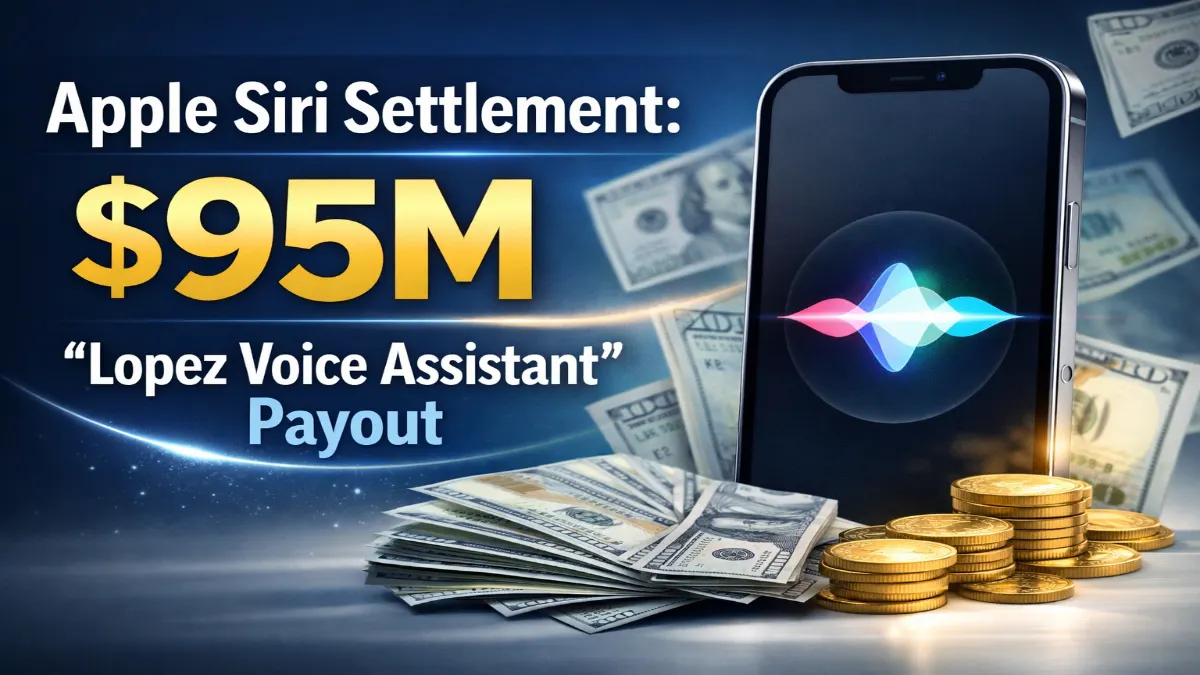 Apple Siri Settlement 2026: $95M “Lopez Voice Assistant” Payout