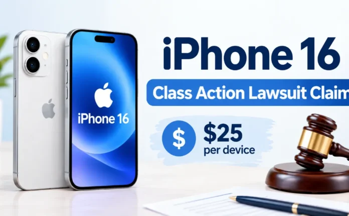 iphone 16 class action lawsuit claim form